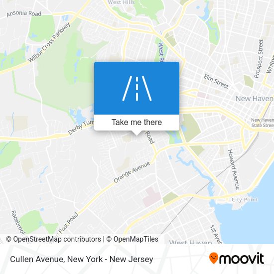 Mapa de Cullen Avenue