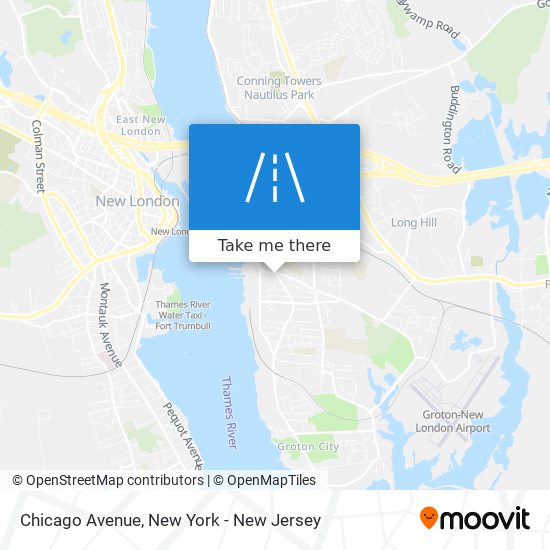 Mapa de Chicago Avenue