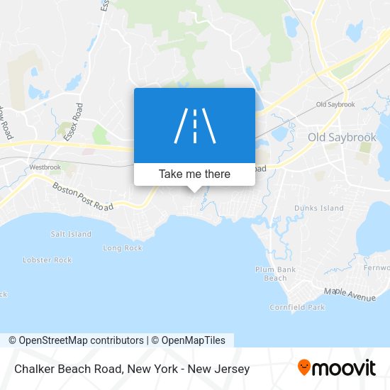 Chalker Beach Road map