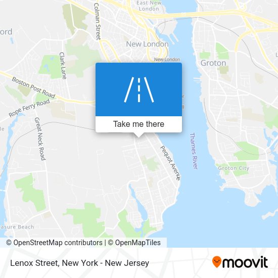 Mapa de Lenox Street