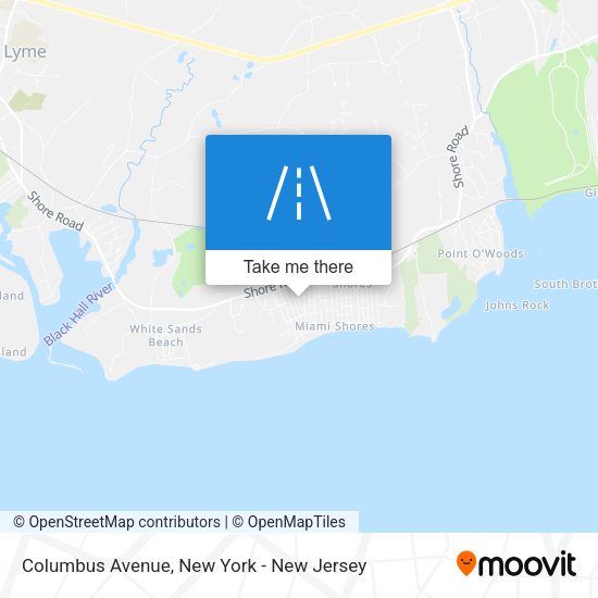 Mapa de Columbus Avenue