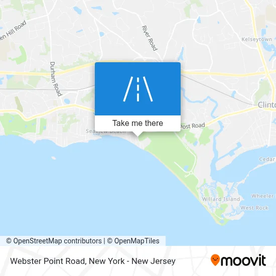 Webster Point Road map