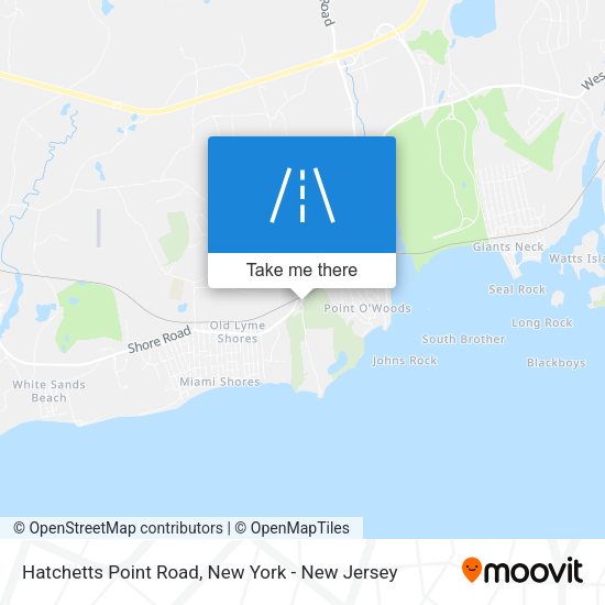 Mapa de Hatchetts Point Road