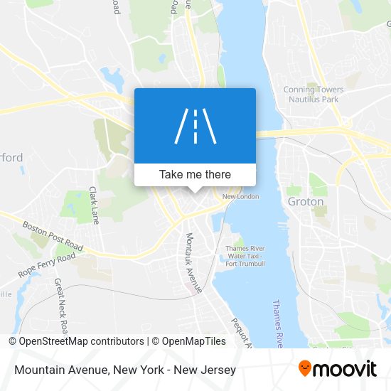 Mountain Avenue map