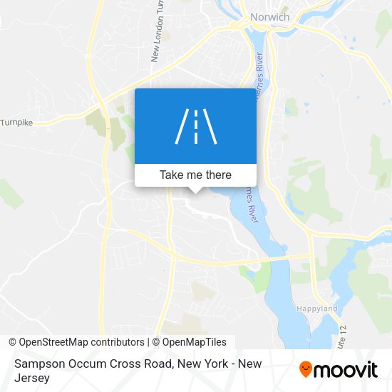 Sampson Occum Cross Road map