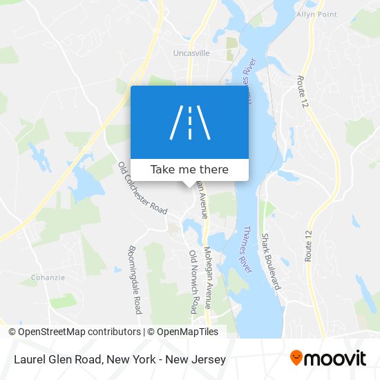 Laurel Glen Road map