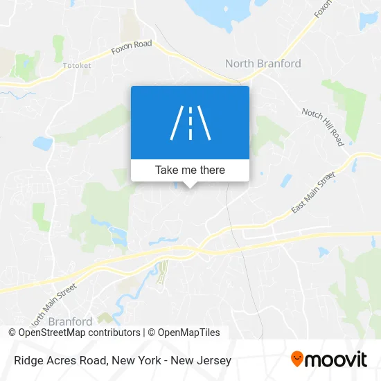 Ridge Acres Road map