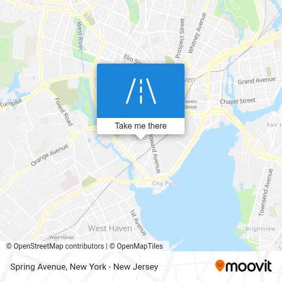 Spring Avenue map