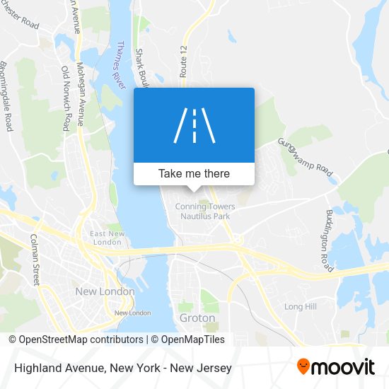 Mapa de Highland Avenue