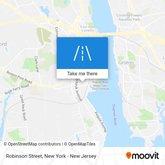 Mapa de Robinson Street