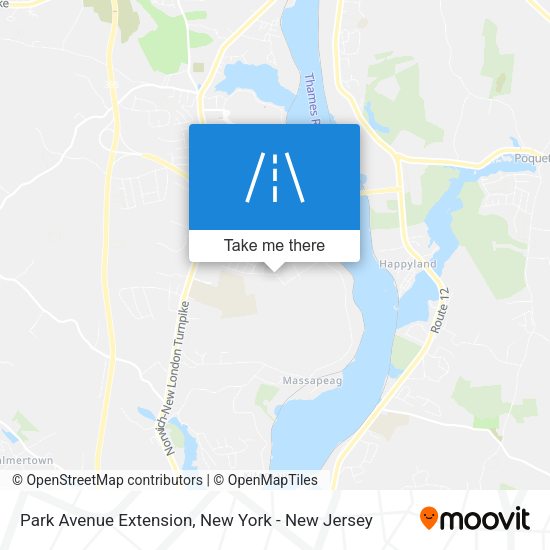 Mapa de Park Avenue Extension