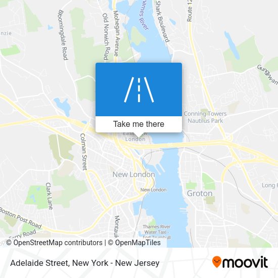 Mapa de Adelaide Street