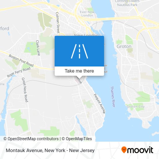 Montauk Avenue map