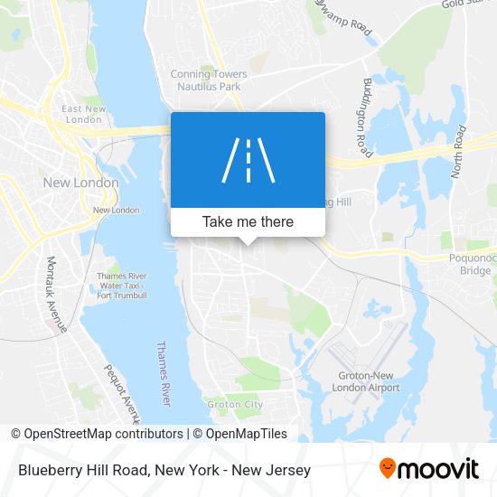 Mapa de Blueberry Hill Road