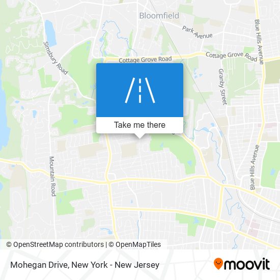 Mohegan Drive map