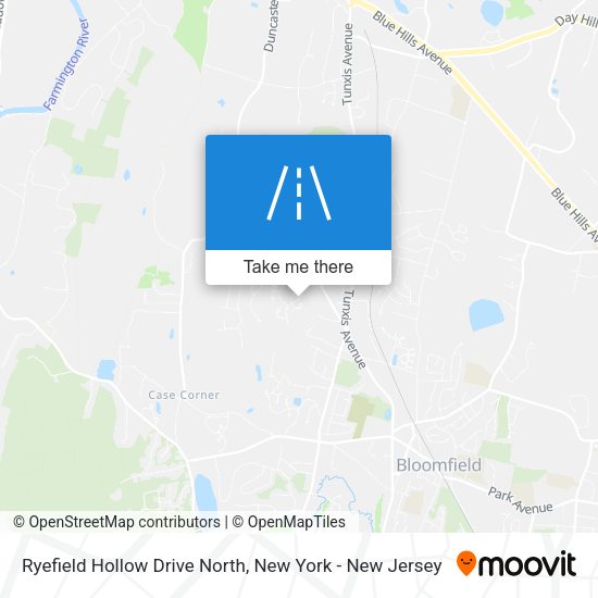 Ryefield Hollow Drive North map