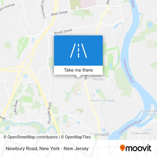 Newbury Road map