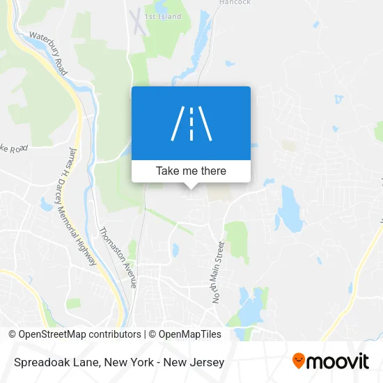 Spreadoak Lane map