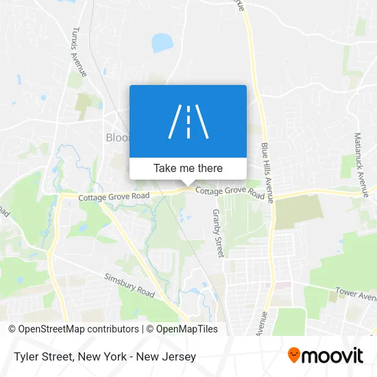 Tyler Street map