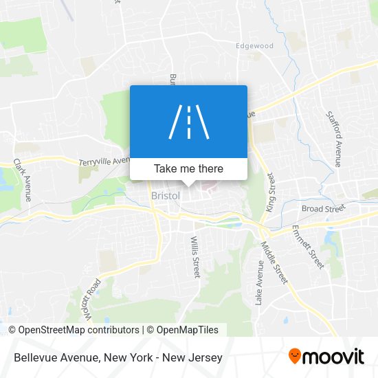 Mapa de Bellevue Avenue