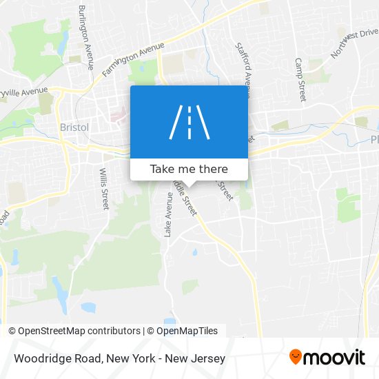 Woodridge Road map