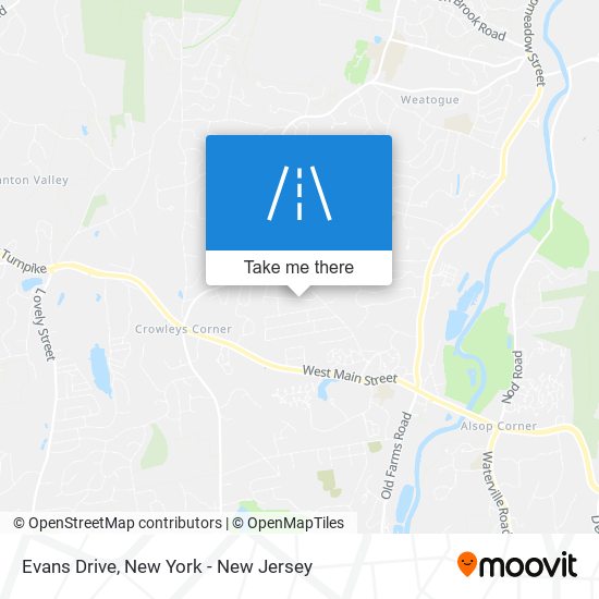 Evans Drive map