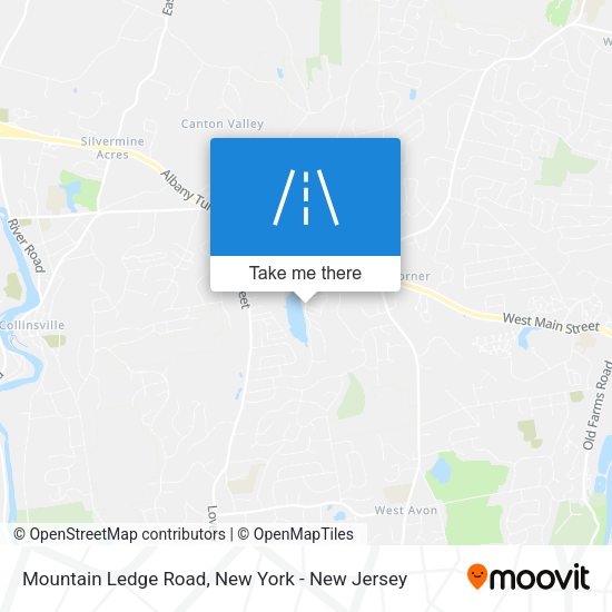 Mapa de Mountain Ledge Road