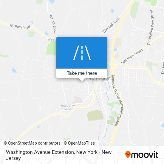 Washington Avenue Extension map