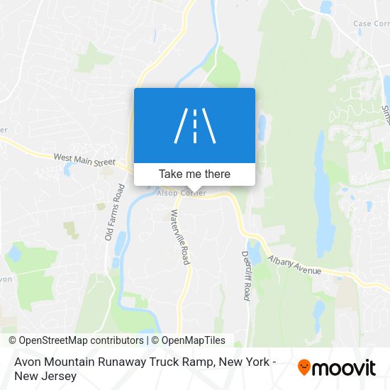 Avon Mountain Runaway Truck Ramp map