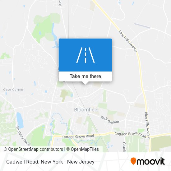 Cadwell Road map