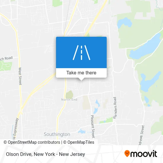 Olson Drive map