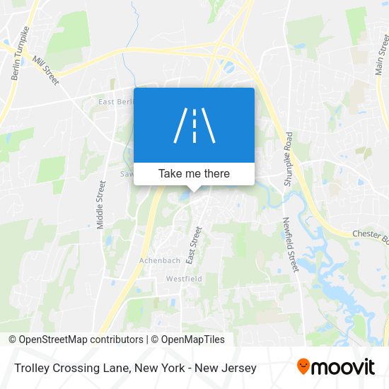 Mapa de Trolley Crossing Lane