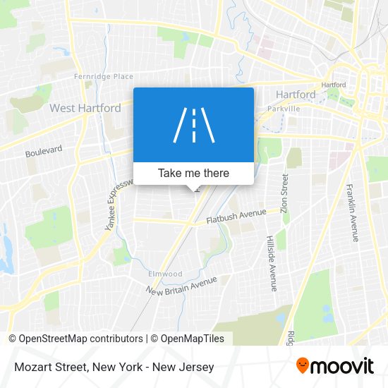 Mapa de Mozart Street