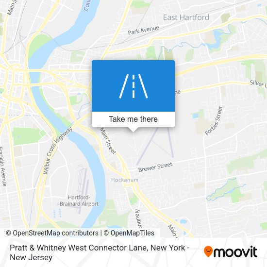 Mapa de Pratt & Whitney West Connector Lane