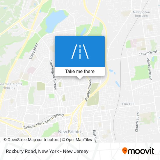 Roxbury Road map