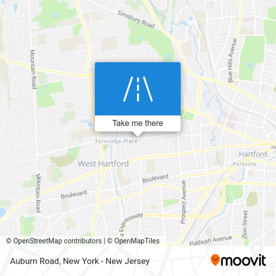 Auburn Road map