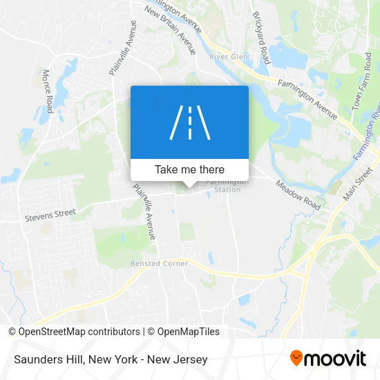 Saunders Hill map