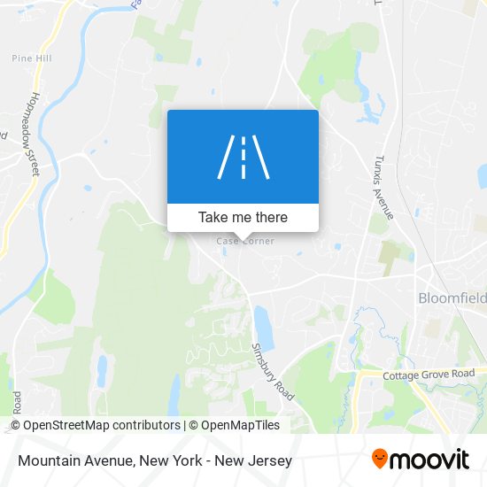 Mountain Avenue map