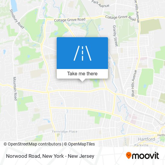 Norwood Road map