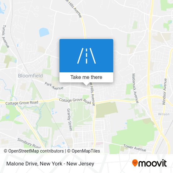 Malone Drive map