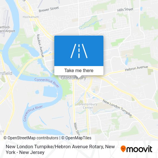 New London Turnpike / Hebron Avenue Rotary map