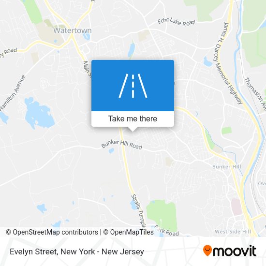 Mapa de Evelyn Street