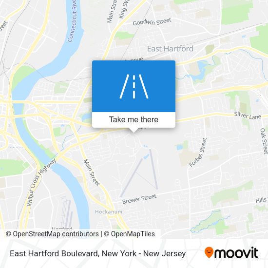 East Hartford Boulevard map