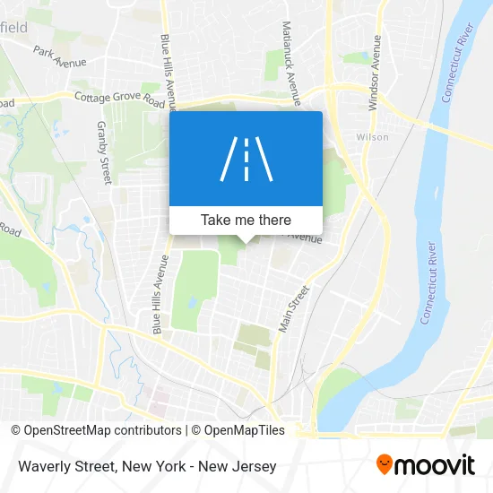 Waverly Street map