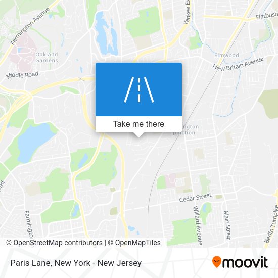 Mapa de Paris Lane
