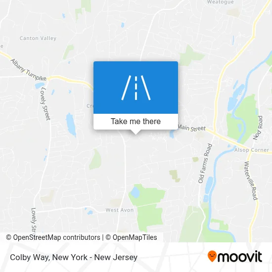 Colby Way map