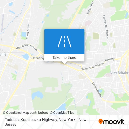 Mapa de Tadeusz Kosciuszko Highway