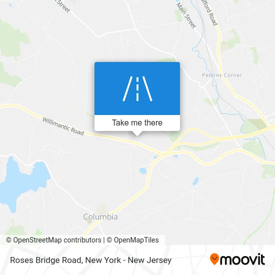 Roses Bridge Road map