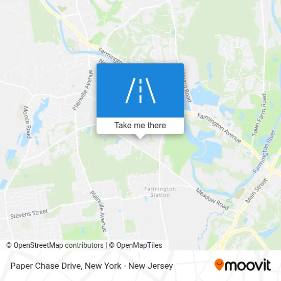 Paper Chase Drive map