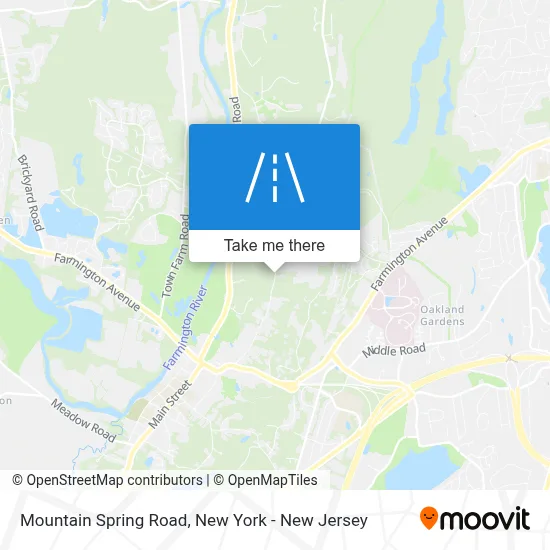 Mountain Spring Road map